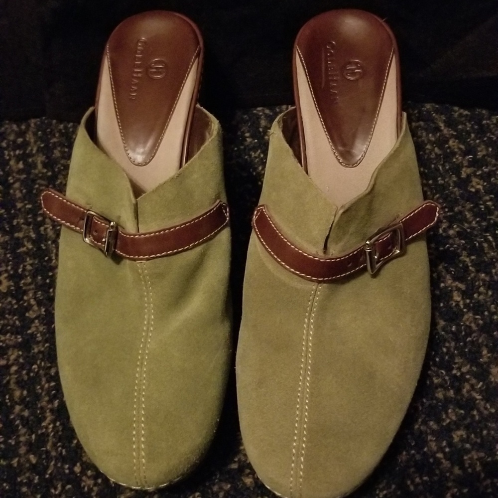 Cole Haan Suede & Leather Clogs/Mules NWOB